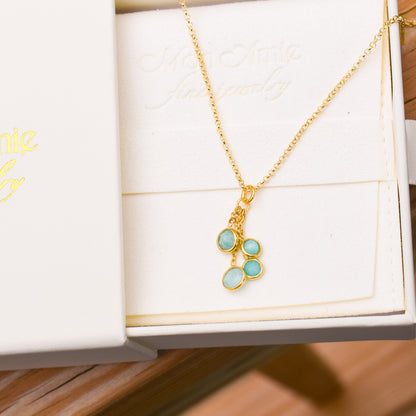 18k Vermeil Amazonite BELLA Necklace CG129-3378AO