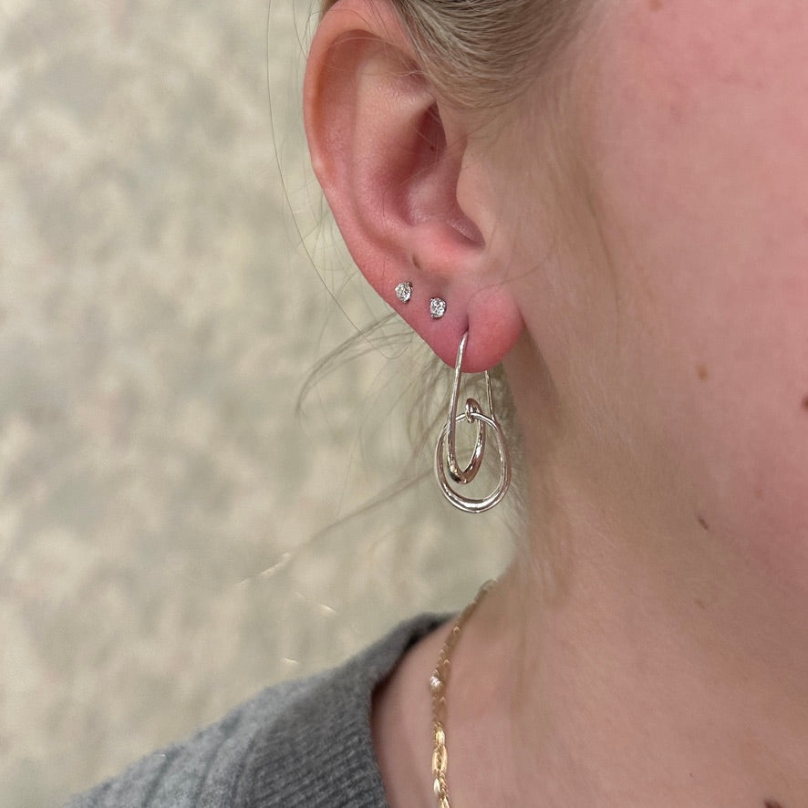 SS Halo Earring EA79012