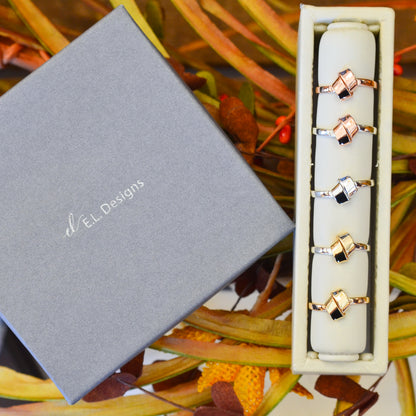 SS/RG Love Knot Ring RI68040R-7