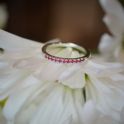 SS Stackable LAB Ruby Ring 689237