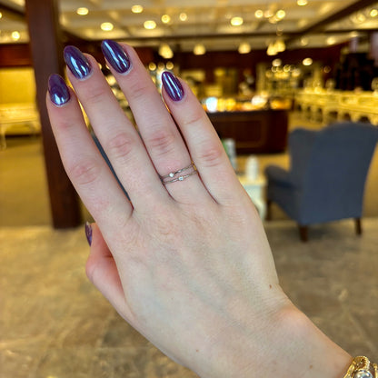 14kW .03ct Diamond Stackable Ring 653716-6