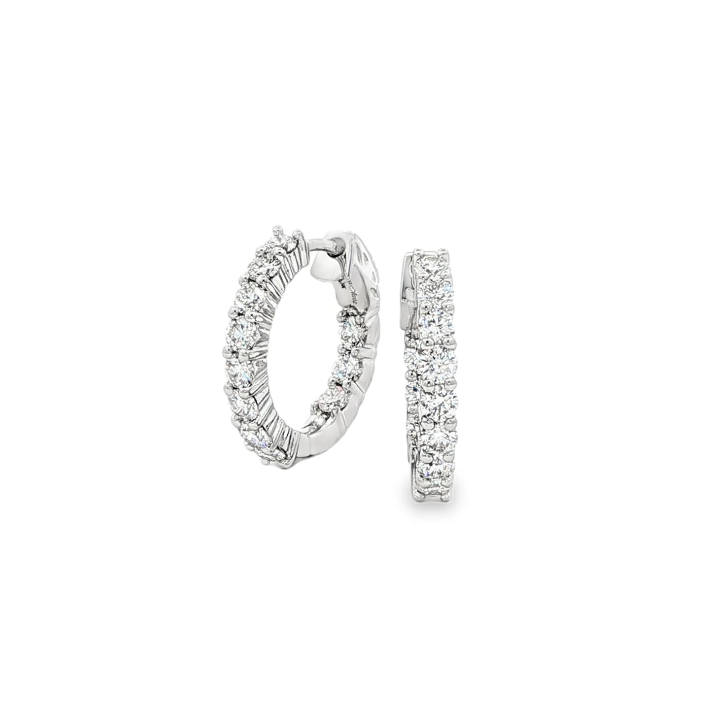 14kW 1.24cttw Diamond Hoop E0045