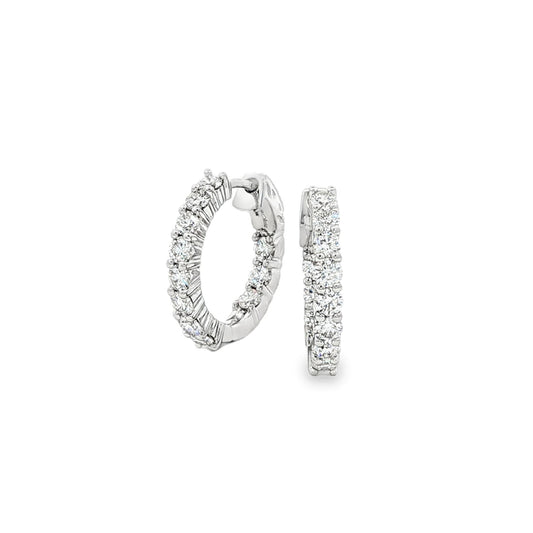 14kW 1.24cttw Diamond Hoop E0045
