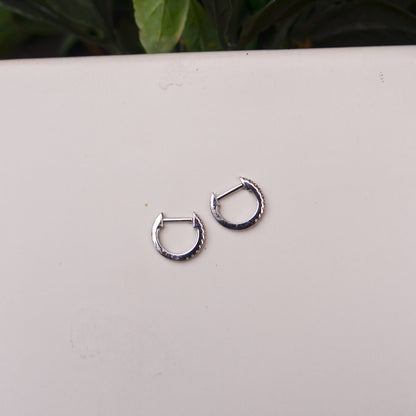 14kW .04cttw Diamond Mini Hoop SC22003982V3