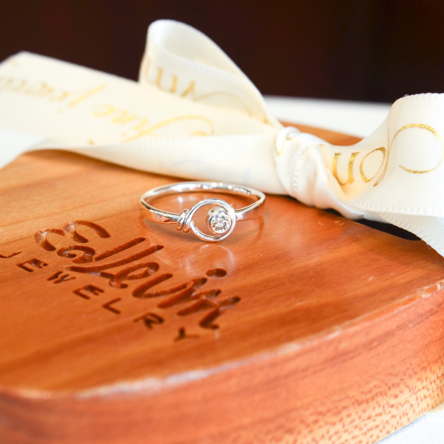 SS .10ct Champagne Diamond Saratoga Ring RI34210-7
