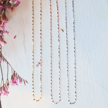 14kR Sparkle Chain Necklace SC55026314GO