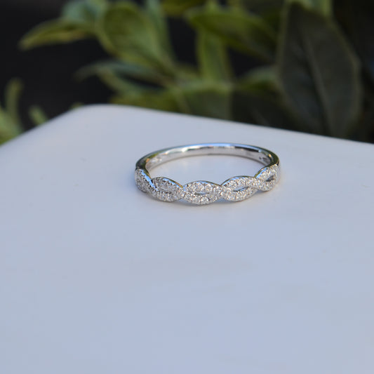 14kW .22cttw Diamond Twist Ring SC22002876 - 7