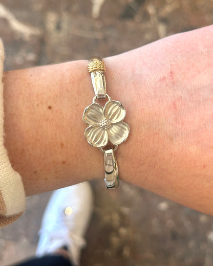 SS/YG Wide w/Rope Bracelet ZB5421-70