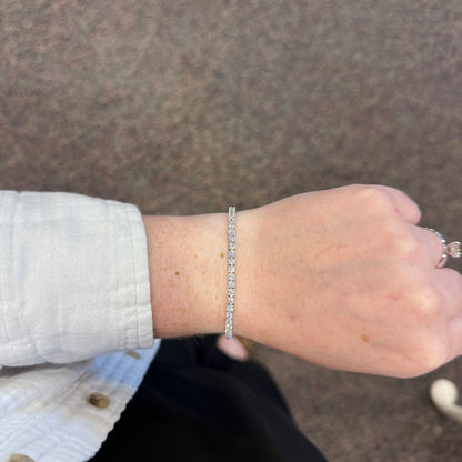 SS CZ Tennis Bracelet AGC18799-07