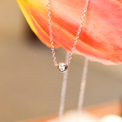 14kR .03ct Dia Bezel Necklace SC55003233