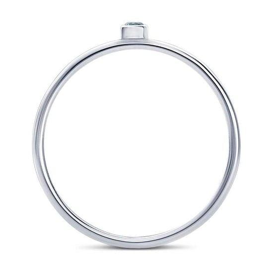 SS Swiss Blue CZ Ring 6165358-8