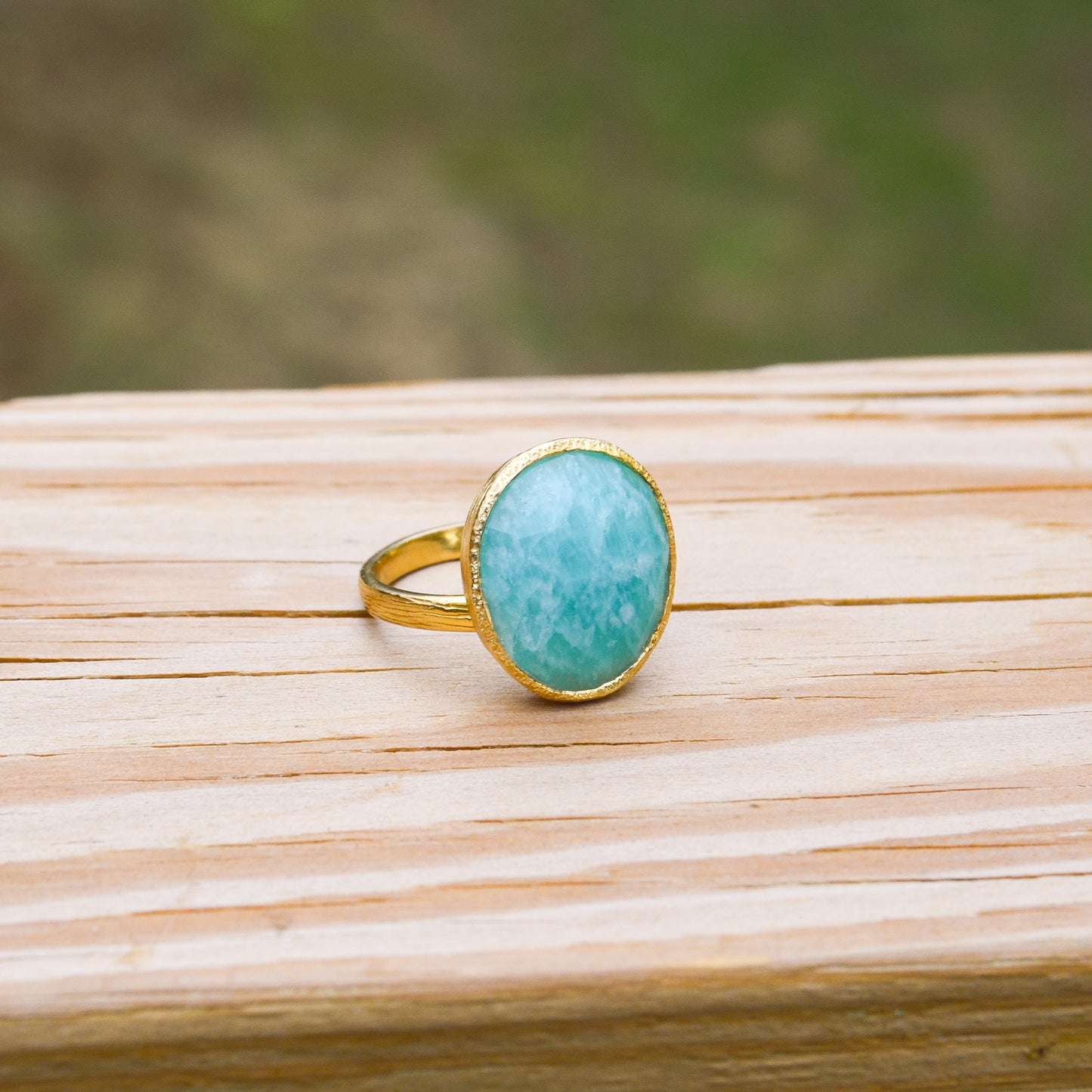 18k Vermeil Amazonite Ring O129-005AZO