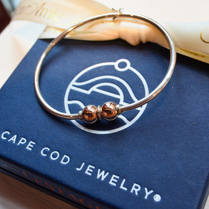 SS/RG 2 Bead Bracelet RB5411-70