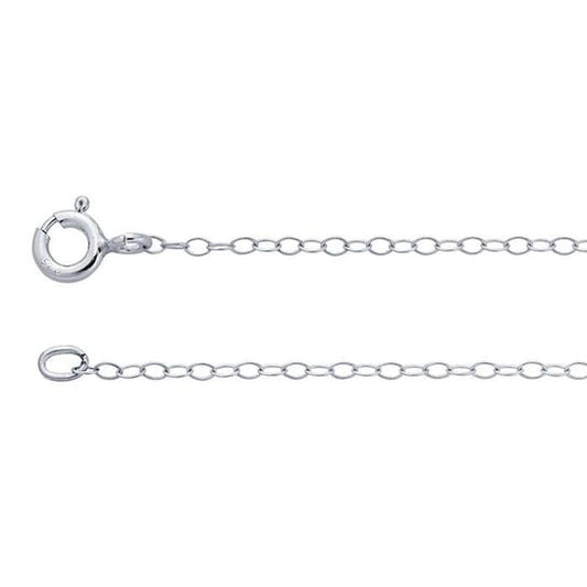 SS Morning Glory Flower Necklace 65906018 - 18.5"
