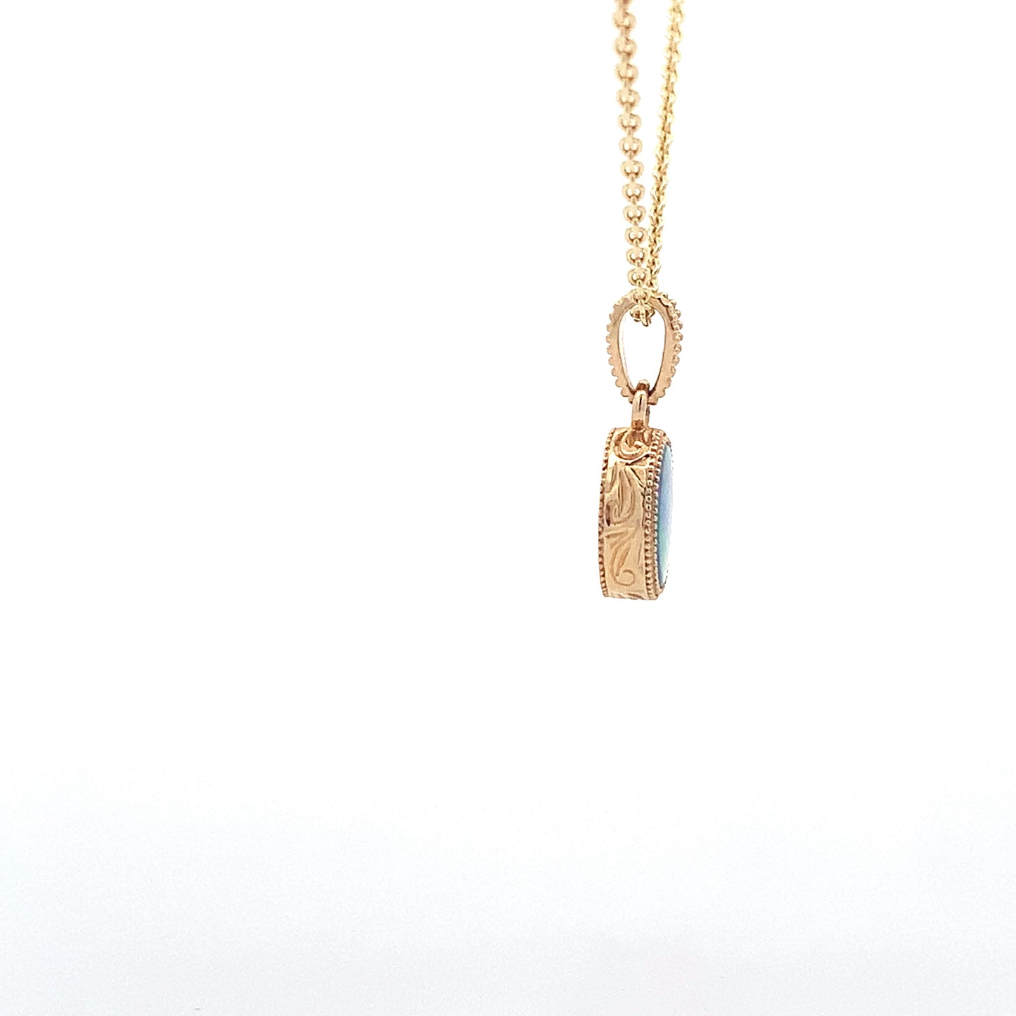 14kY .70ct Opal Pendant TXPXX2779DNOP