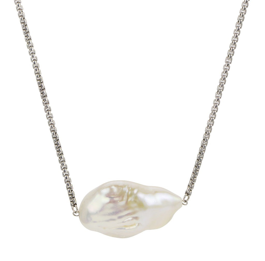 SS 15-19mm Baroque FWP Necklace 666843-18