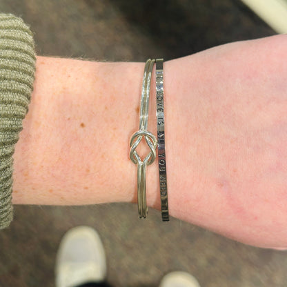 Stainless Steel "Love Is All You Need" Cuff SRB2674