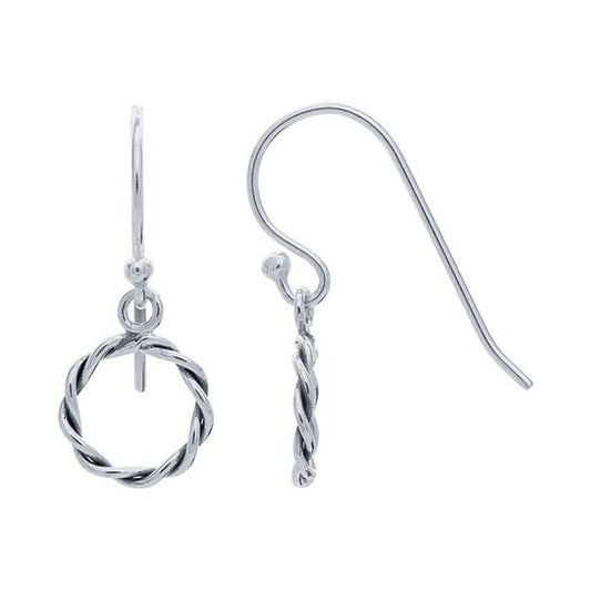 SS Twist Wire Circle Earring 683652