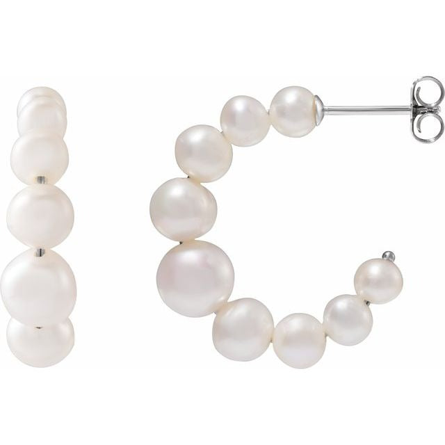 SS Freshwater Pearl Hoops 688991
