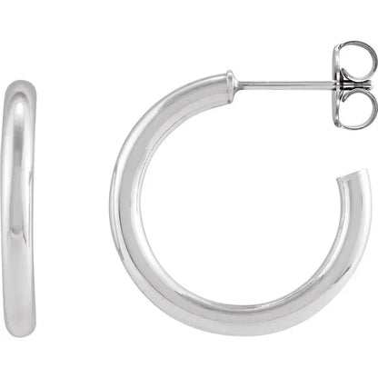 SS 30mm Tube Hoop Earring 689095
