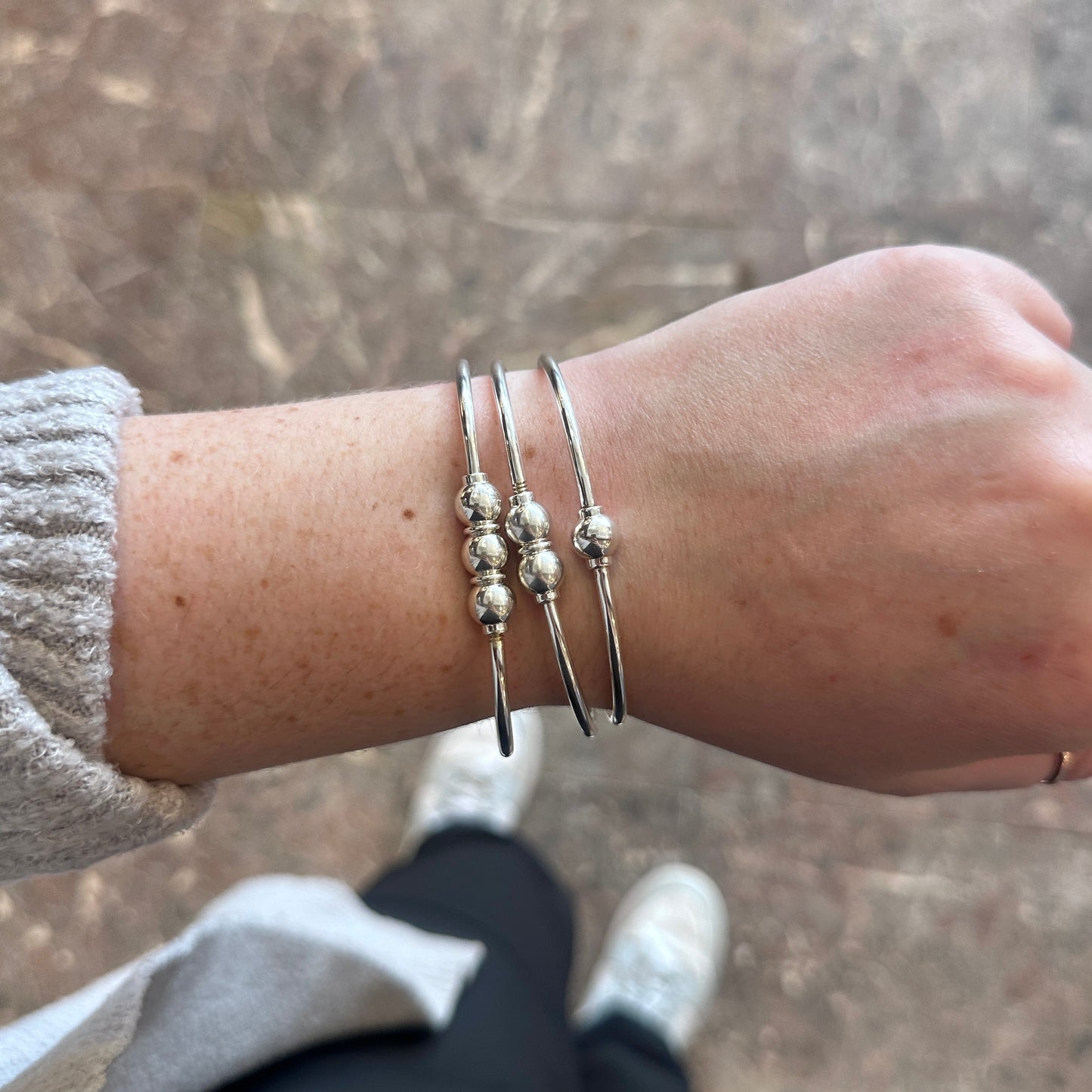 SS 2 Bead Bracelet SB5411-70