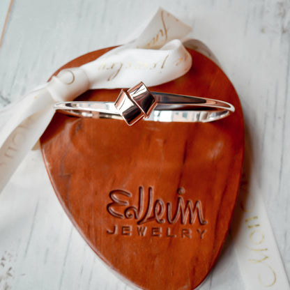 SS/RG Love knot Bracelet BR68042-LM