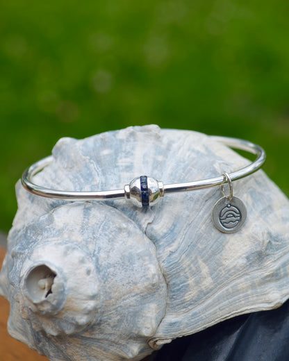 SS Sapphire Bead Bracelet SB5472-70