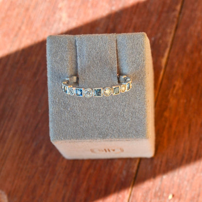 14kW .22ct Aquamarine .14ct Dia Ring GR729LDW14AQ