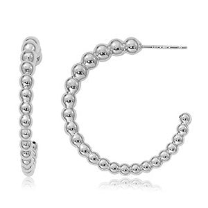 SS Graduated Bead Half Hoop 71/254
