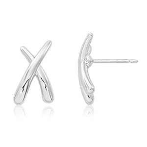 SS "X" Stud  Earring 71/3189