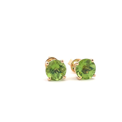 14kY 1.92cttw Peridot Stud TEA2227NPE