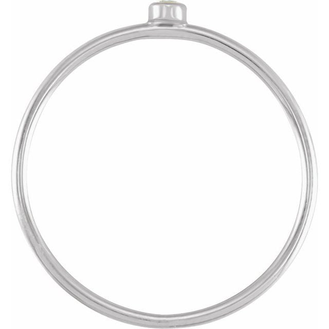 14kW .03ct Diamond Stackable Ring 653716-6