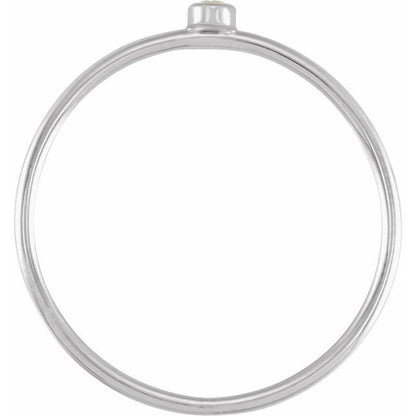 14kW .03ct Diamond Stackable Ring 653716-6