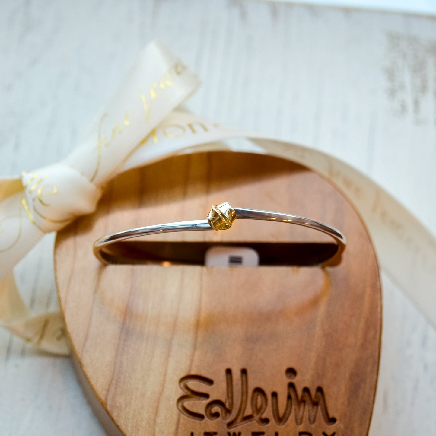 SS/YG Petite Love Knot Bracelet BR68142W-LM