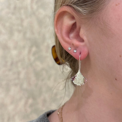 SS Ginkgo Earring EA39512