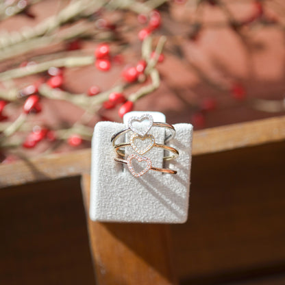 14kY .04ct Diamond Heart Ring SC22005659-7