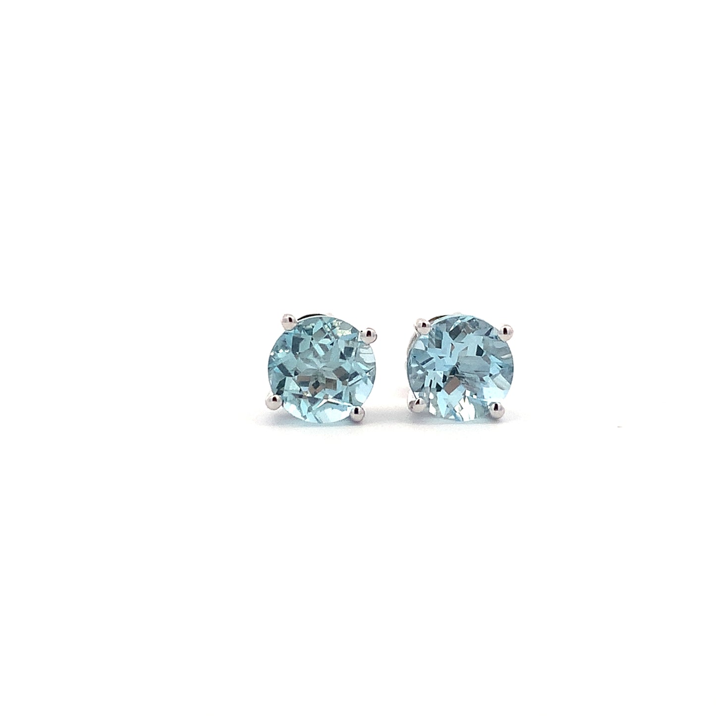 14kW 1.66cttw Aquamarine Stud TEA2227CAQ