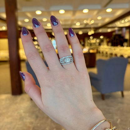 14kW .98cttw Diamond Baguette Ring B22001564V3 - 7