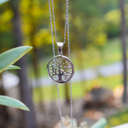 SS Tree of Life Necklace AGP1578-18"