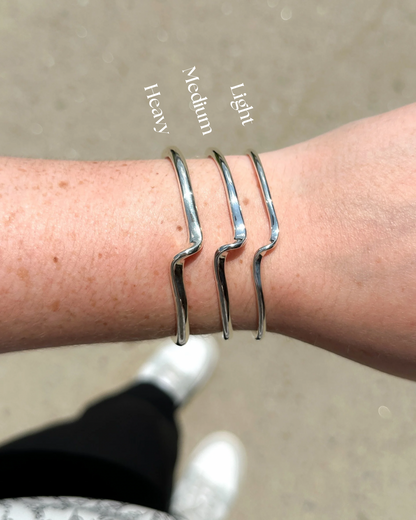 SS Medium Wave Bracelet NB32054