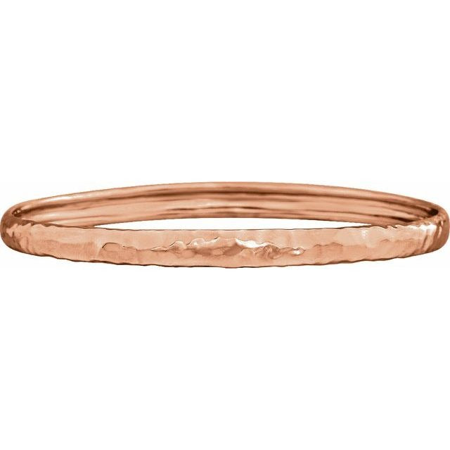 14kR Hammered Bangle Bracelet 86087