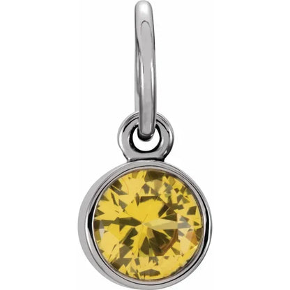 SS Imitation Citrine Charm 86179