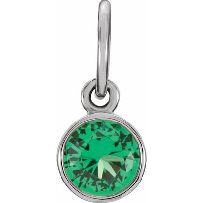 SS Imitation Emerald Charm 86179
