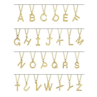 18kY Gold Plated "S" Initial Necklace 87237-18