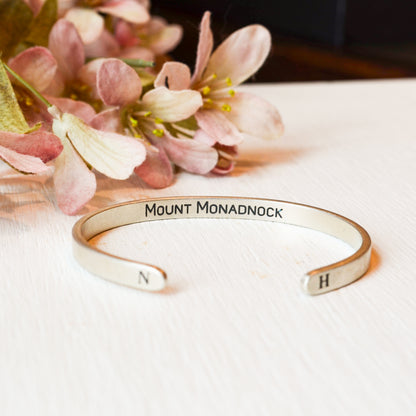 SS Mount Monadnock Cuff Bracelet