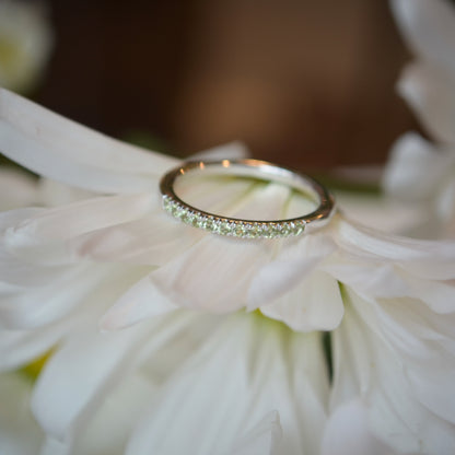 SS Stackable Peridot Ring 689237