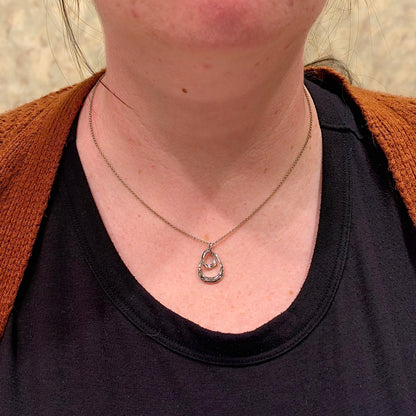SS Bell Shape Drop Necklace CG20 - 5555/H