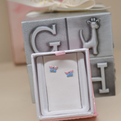 SS Butterfly Earrings ES306-P