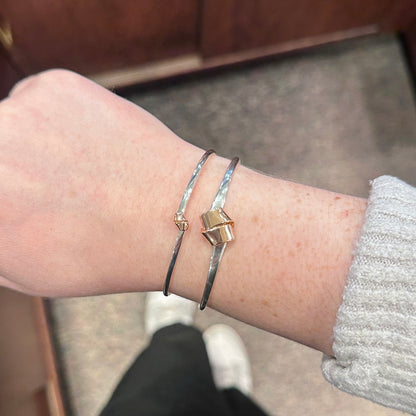 SS/RG Love Knot Bracelet BR68042-LM
