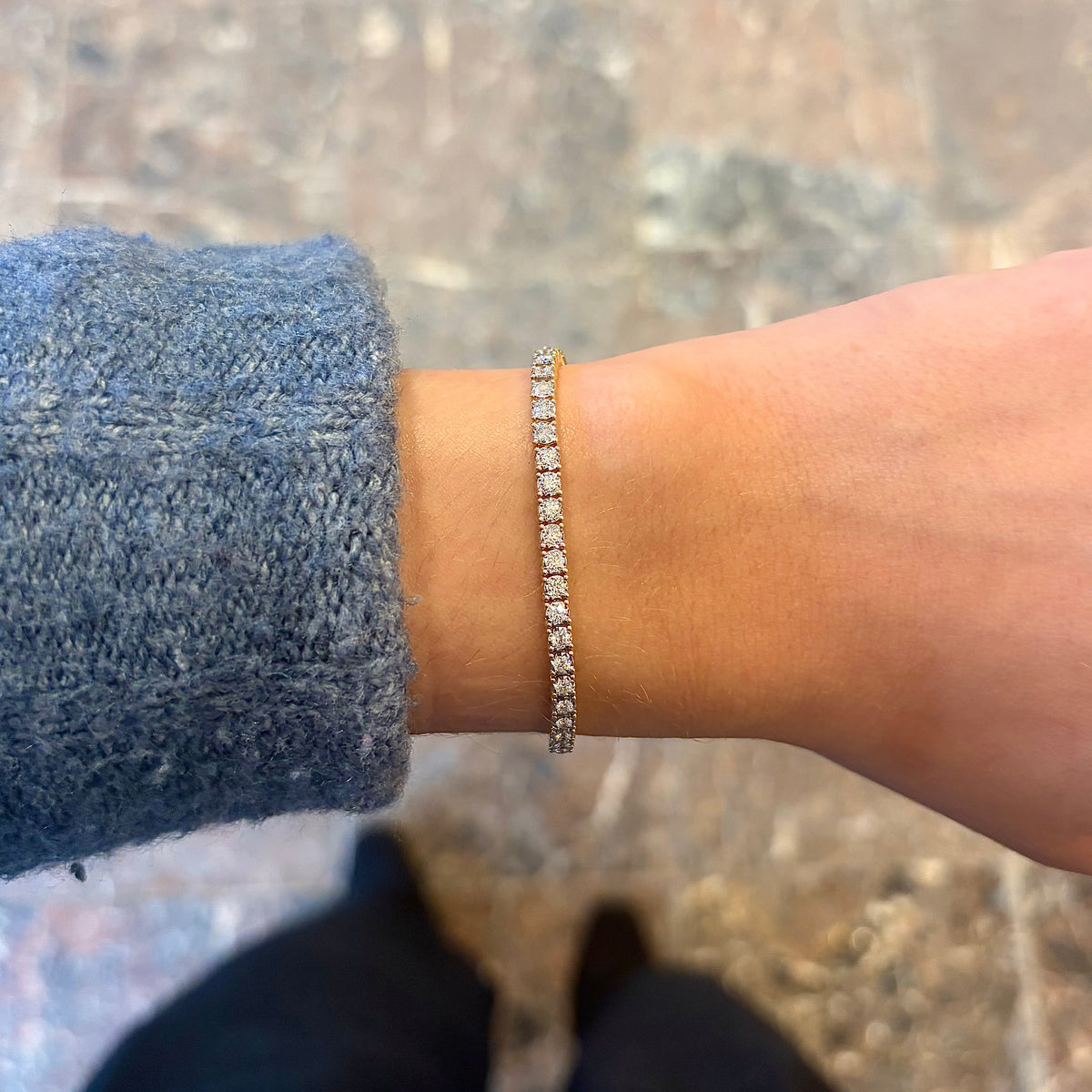 14kY 2.02cttw Diamond Tennis Bracelet SC55002362